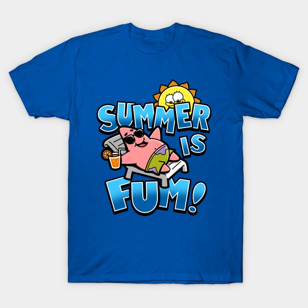 Funny Summer Slogan Sun Beach Vacation Cartoon for Kids T-Shirt by BoggsNicolas